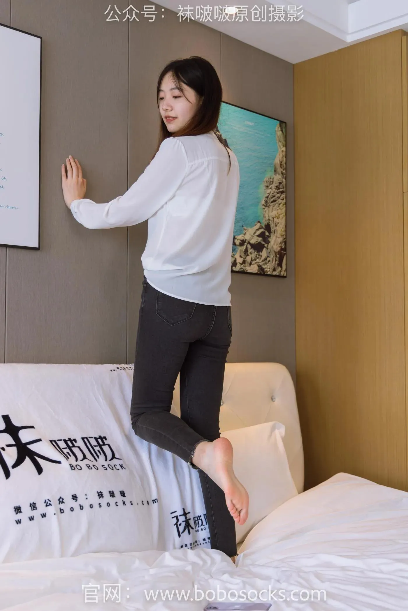 [BoBoSocks袜啵啵]NO.158 小甜豆-高跟长靴、白棉袜、裸足 [136P]插图6